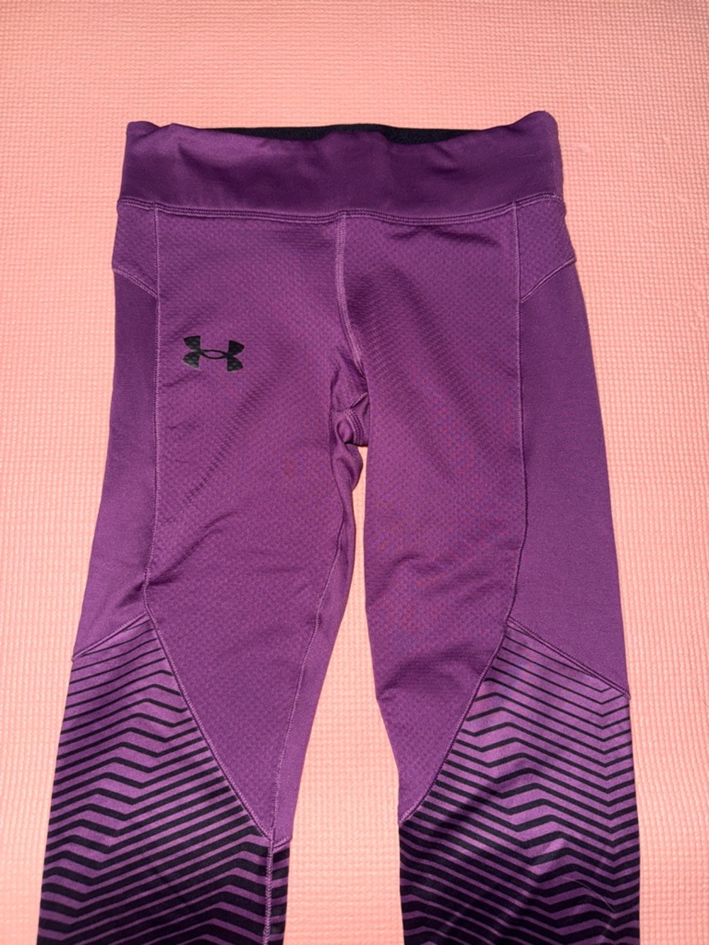 Under Armour Purple Chevron-Accent Leggings